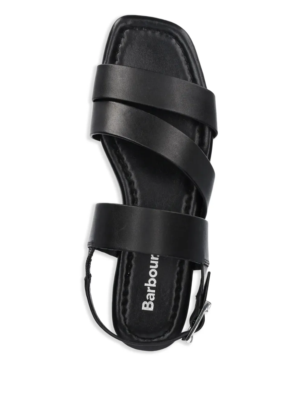 Barbour Leren sandalen Zwart
