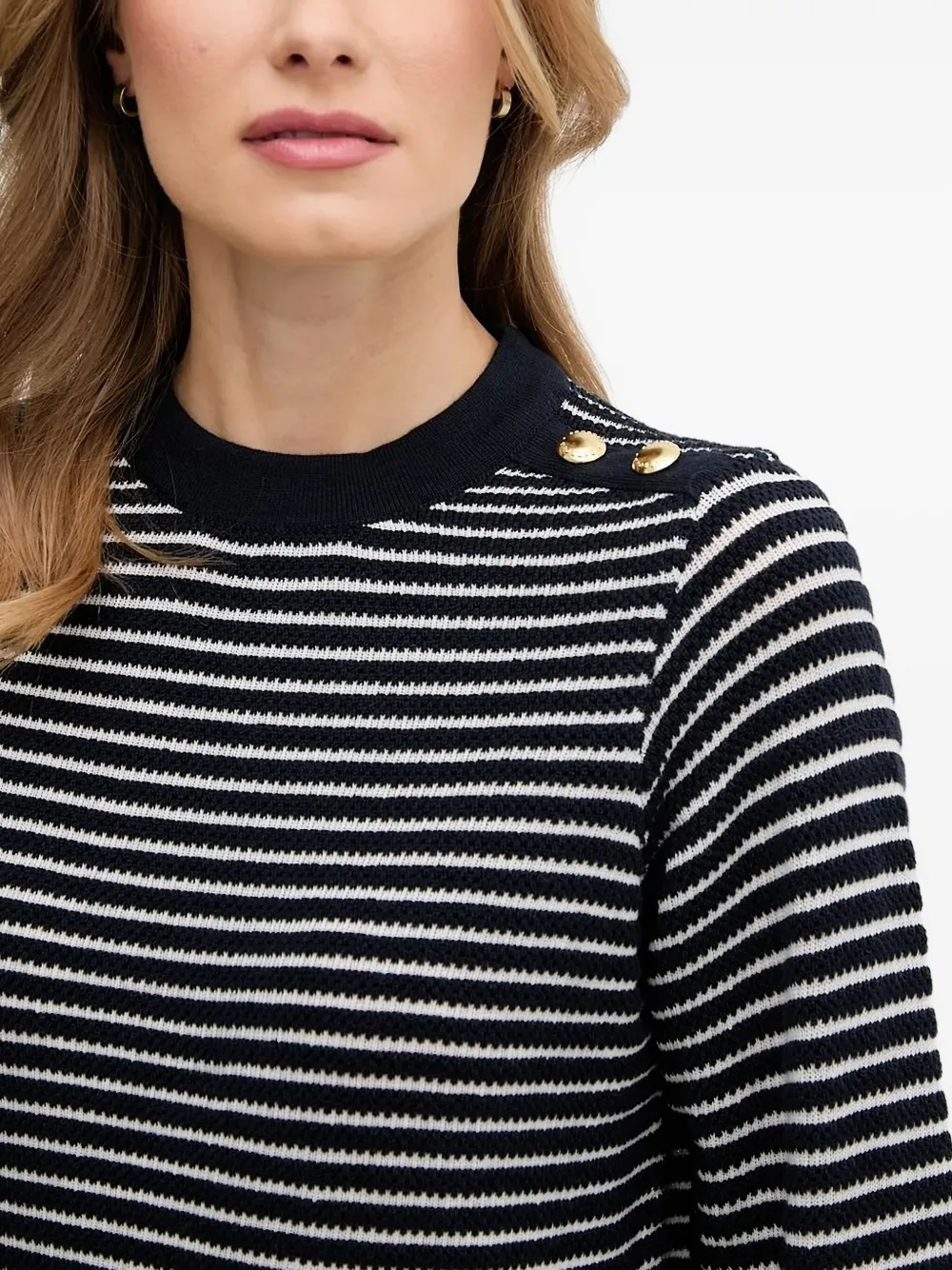 Barbour Stripe-pattern Sweater In Blue