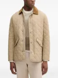 Barbour quilted corduroy-collar jacket - Neutrals