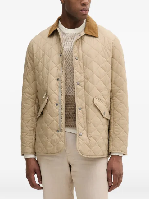 Barbour quilted corduroy-collar jacket