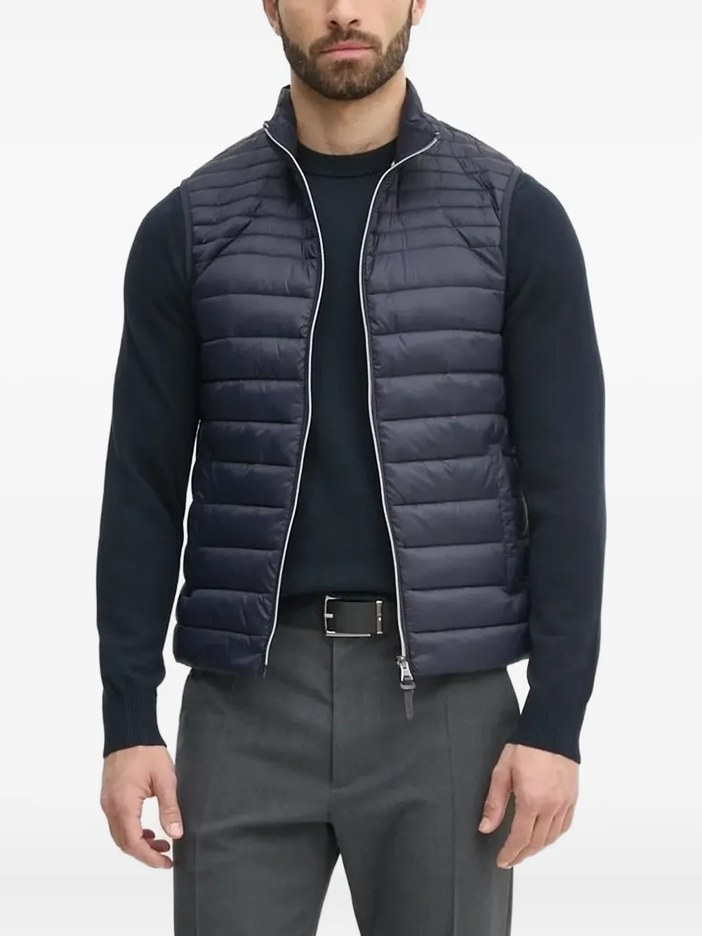 Barbour logo-embroidered crew-neck sweater | Blue | Image 1