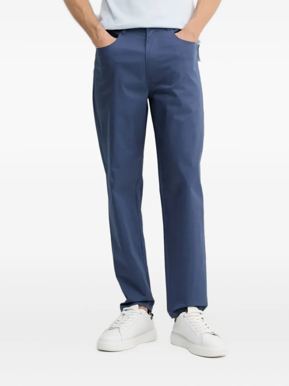Barbour Broek met opgestikte zakken Blauw
