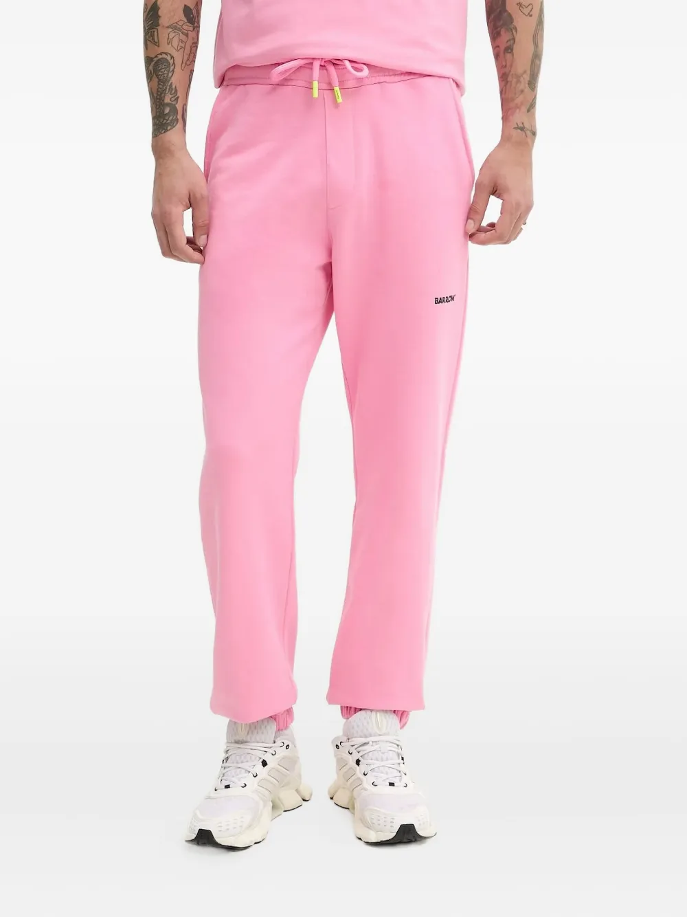 BARROW logo-embroidered track pants Roze