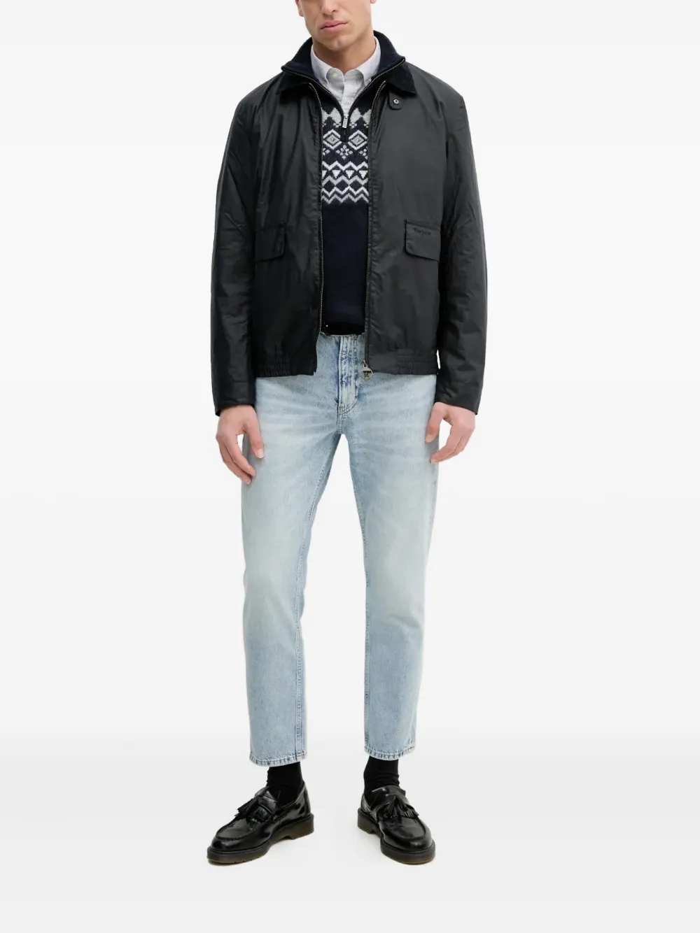 Barbour Newbury zip-fastening corduroy-collar jacket | Lightweight Jackets | Image 2