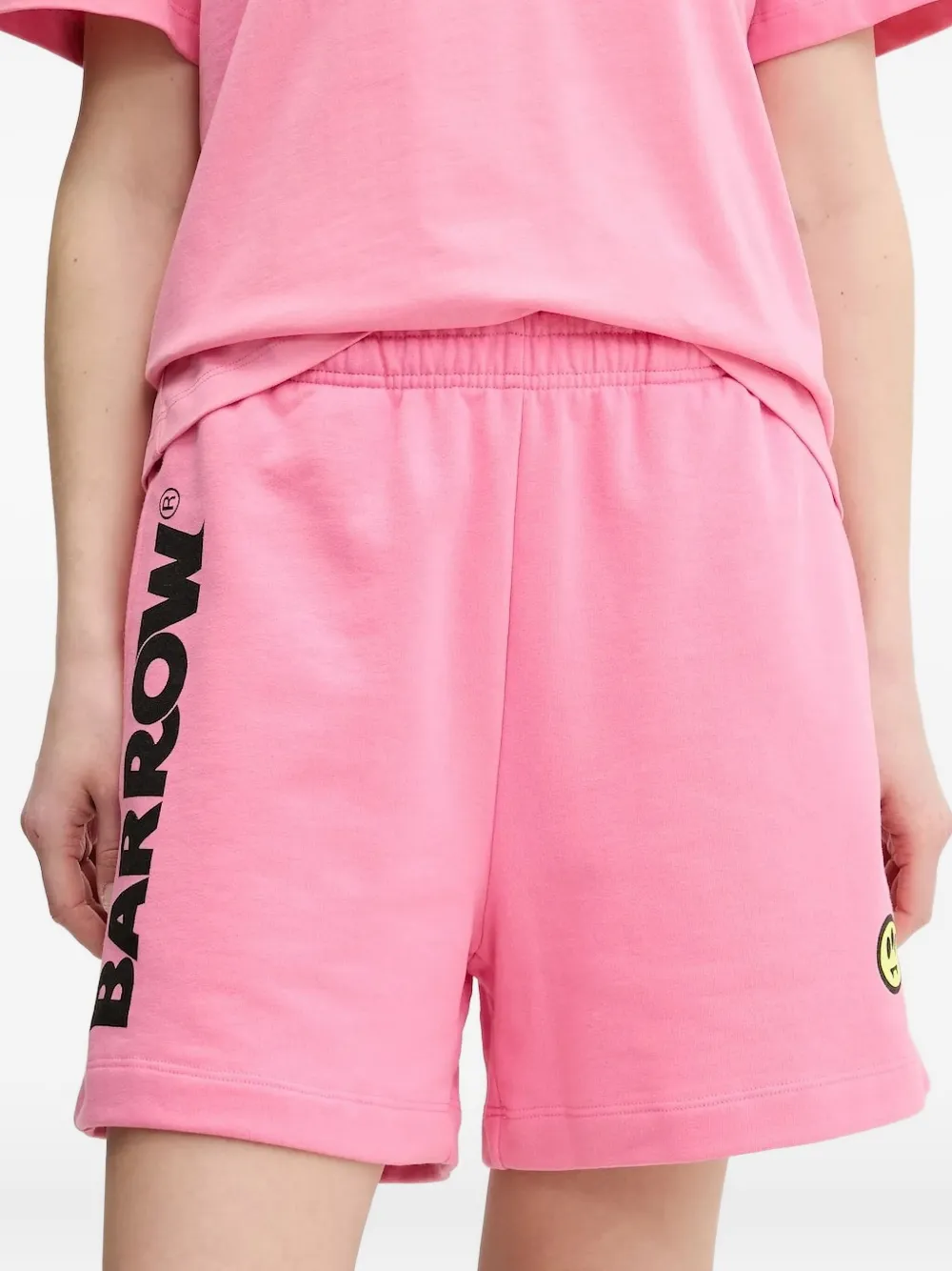 BARROW Shorts met logo Roze