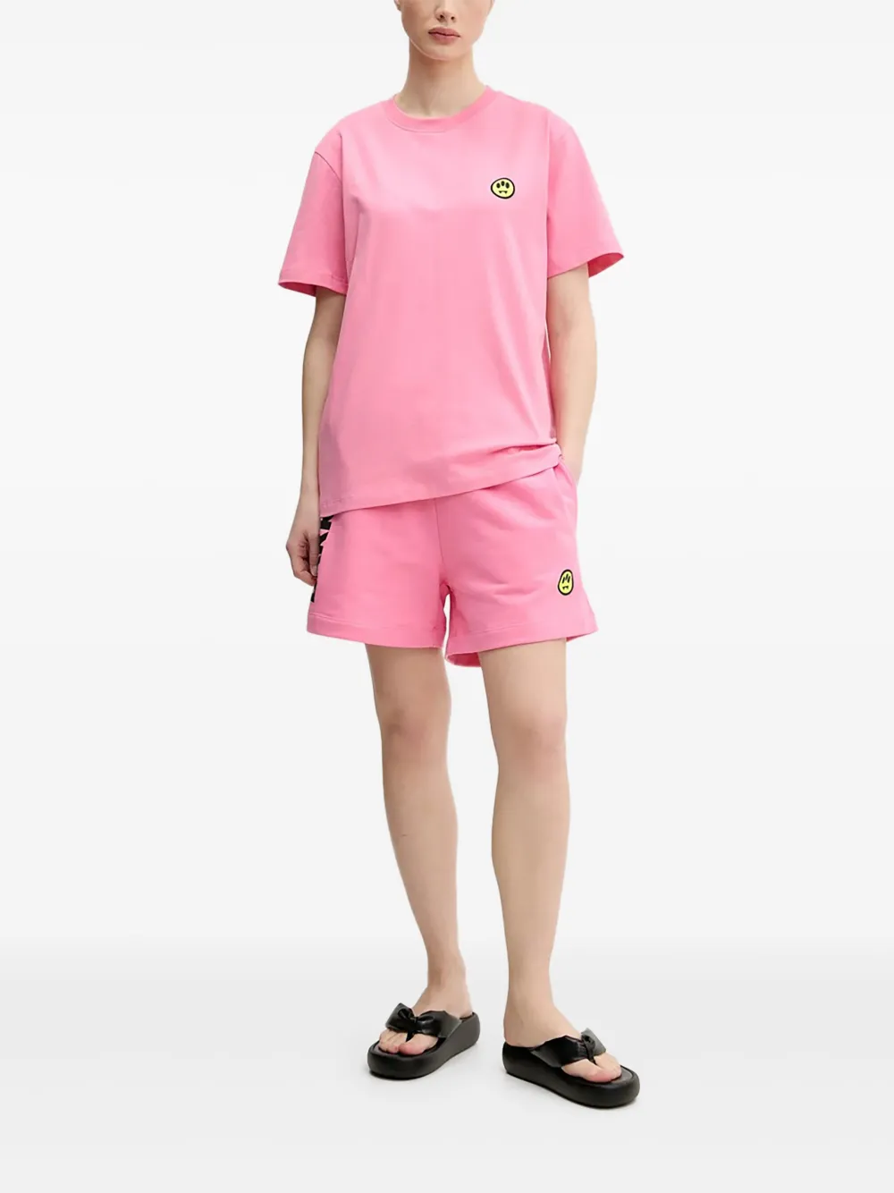 BARROW Shorts met logo Roze