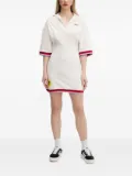 BARROW polo-neck stripe-trims mini day dress - Neutrals