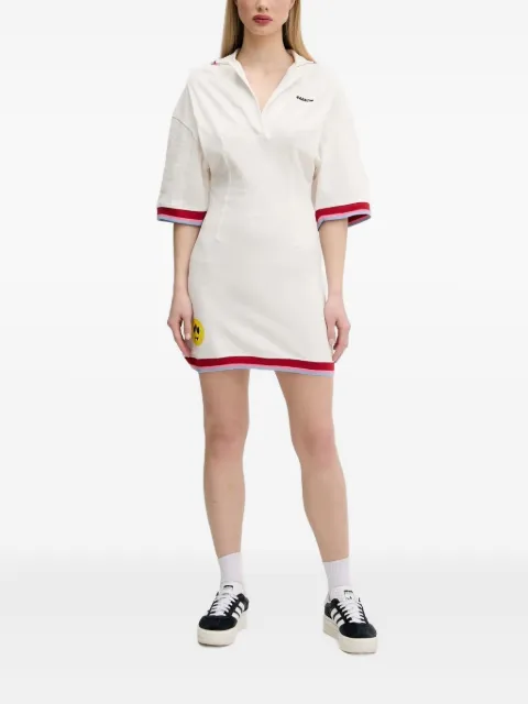 BARROW polo-neck stripe-trims mini day dress