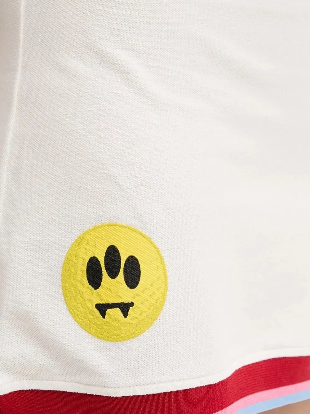 BARROW Mini-jurk met gestreepte afwerking en polokraag Beige