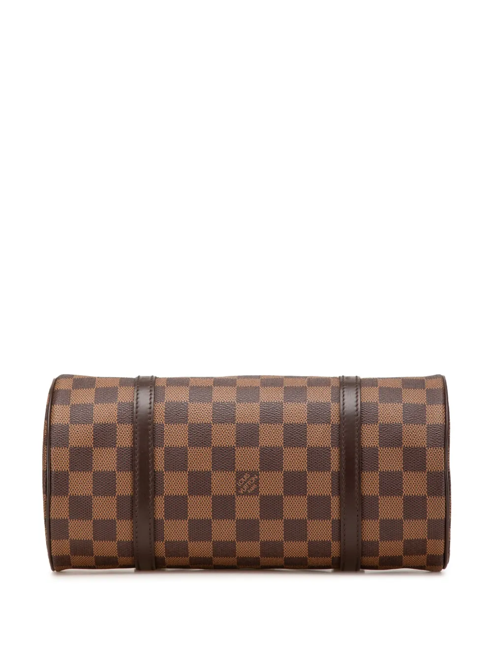 Pre-owned Louis Vuitton 2003 Damier Ebene Papillon 26 Handbag In Brown