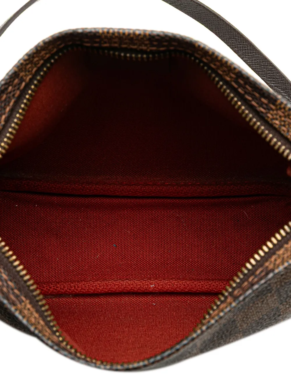 LOUIS VUITTON 2000 DAMIER EBENE TROUSSE POCHETTE HANDBAG