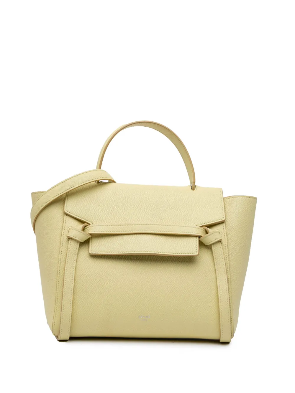 Céline Pre-Owned 2017 マイクロ グレインカーフ ベルトバッグ サッチェルバッグ - イエロー Céline Pre-Owned 2017 マイクロ グレインカーフ ベルトバッグ サッチェルバッグ - イエロー