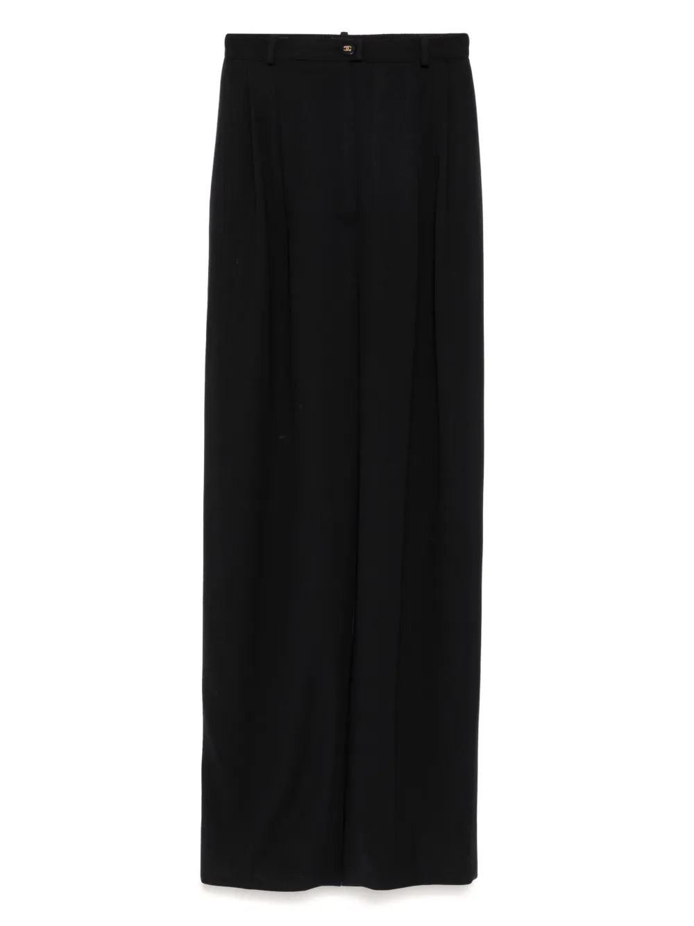 CHANEL Pre-Owned 1990-2000s wool trousers | Blue | Image 1