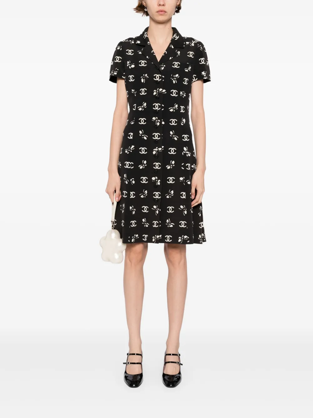 CHANEL Pre-Owned 1997 short-sleeved dress | Image 2