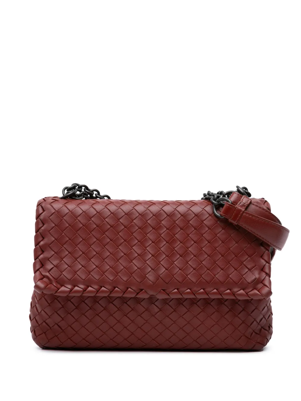 Bottega Veneta Pre-Owned 2012-2024 スモール ナッパ イントレチャート オリンピア ショルダーバッグ - Bottega Veneta Pre-Owned 2012-2024 スモール ナッパ イントレチャート オリンピア ショルダーバッグ -