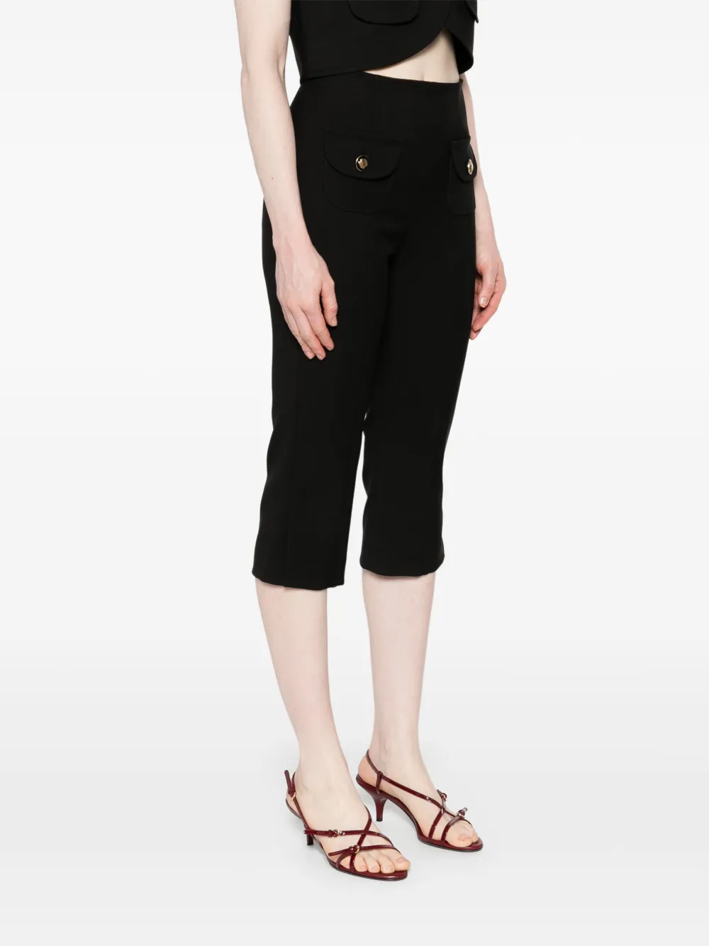 SANDRO Cropped broek Zwart