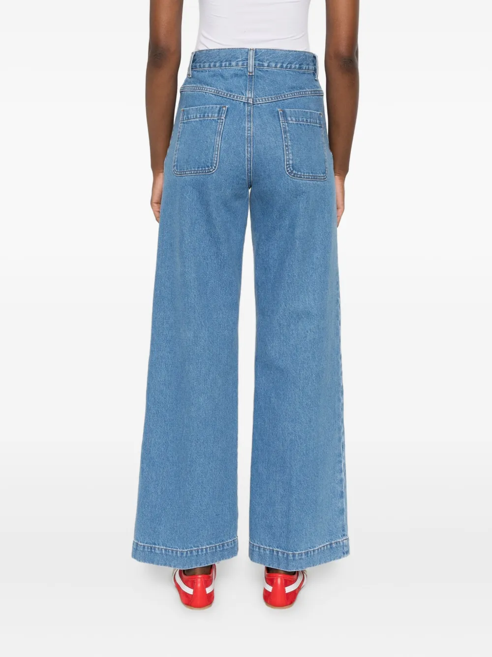 SANDRO Jeans met zakdetail Blauw