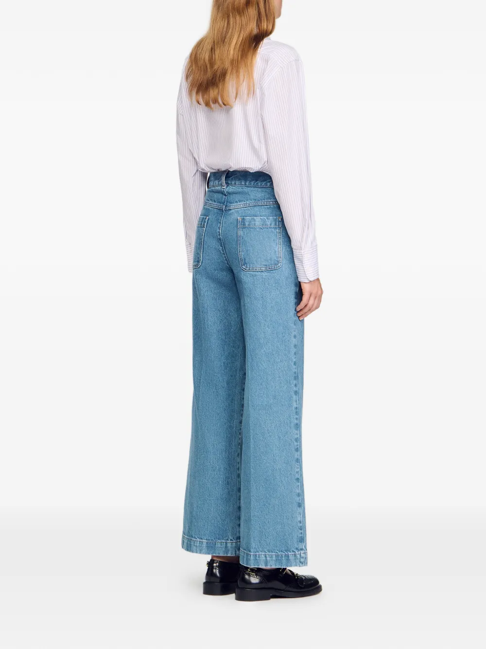  Sandro Wide-leg Jeans - Blue 