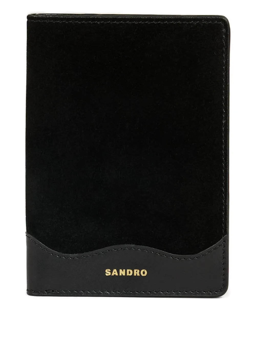 SANDRO calfskin wallet | Black | Image 1
