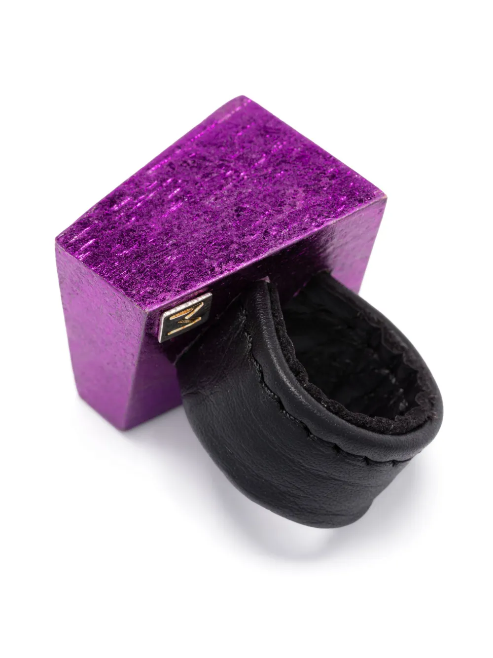 Monies Ring met gegraveerd logo - Paars