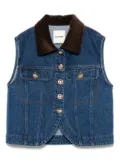 SANDRO denim gilet - Blue