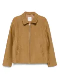 SANDRO zip-up bomber jacket - Brown