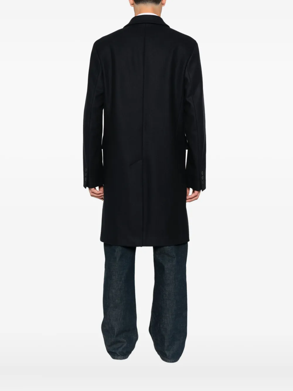 SANDRO Jas met gekerfde revers en lange mouwen Blauw