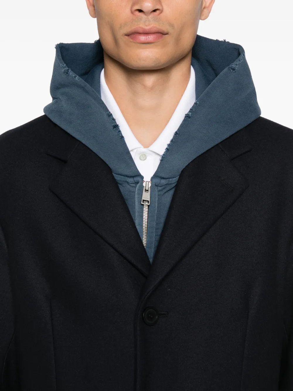 SANDRO Jas met gekerfde revers en lange mouwen Blauw