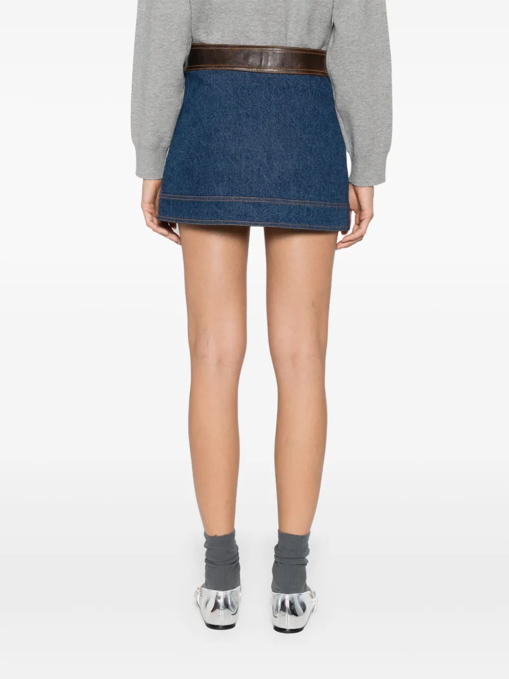 SANDRO Mini-spijkerrok Blauw