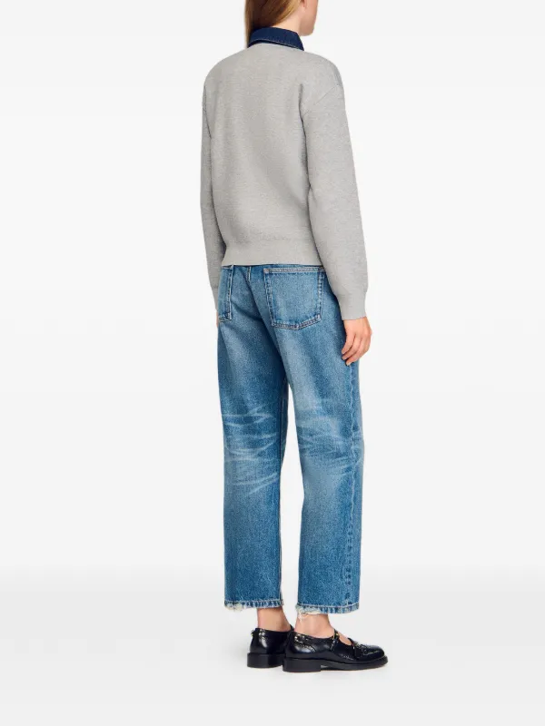 SANDRO デニムカラープルオーバー | グレー | FARFETCH JP