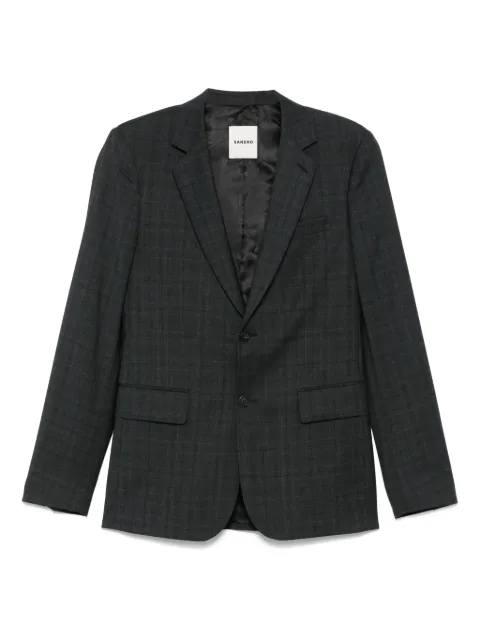SANDRO plaid blazer