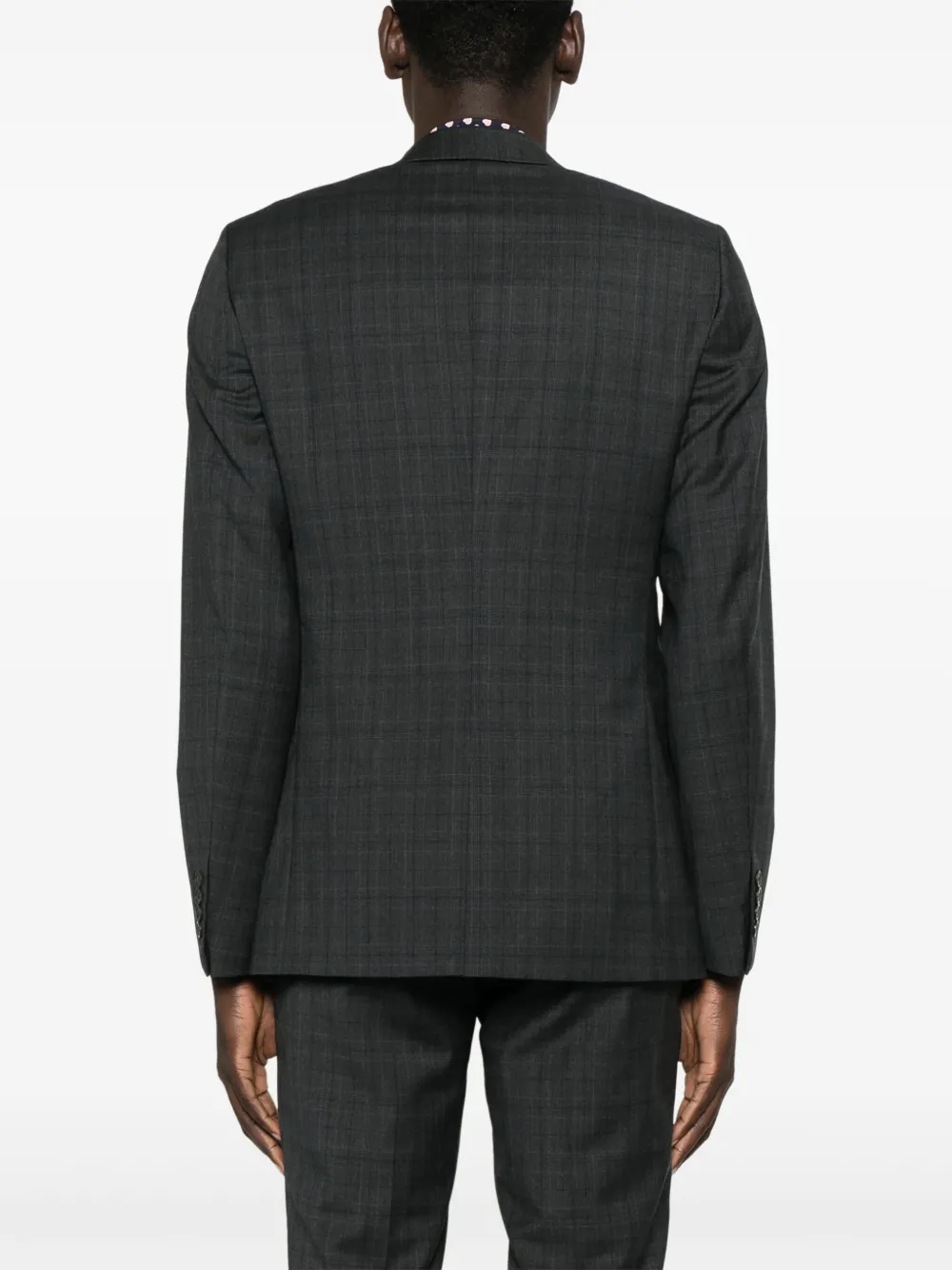SANDRO Geruite blazer Grijs