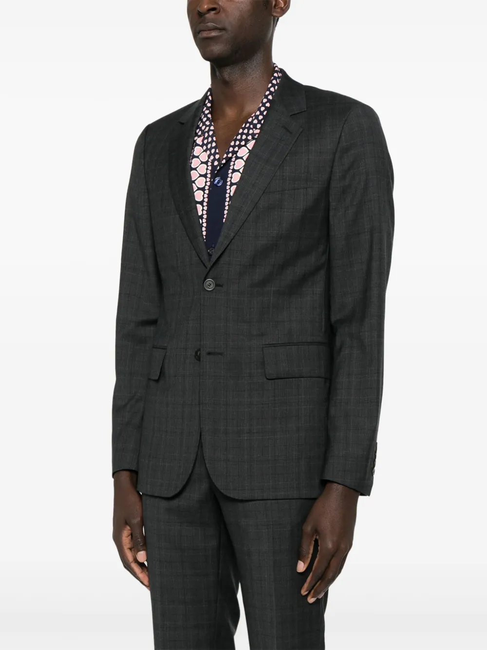 SANDRO Geruite blazer Grijs