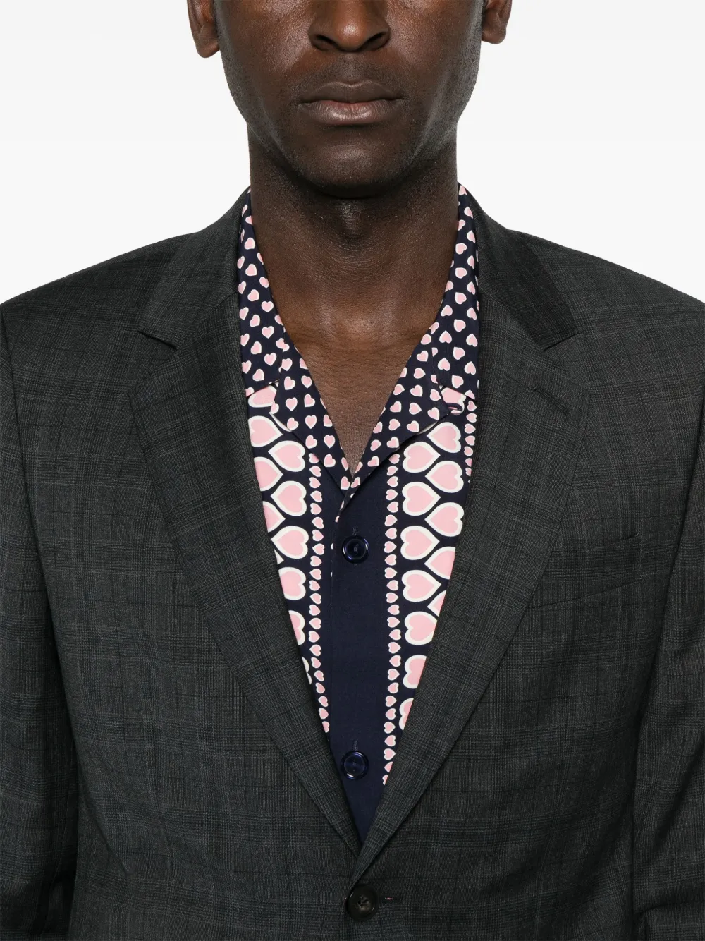 SANDRO Geruite blazer Grijs