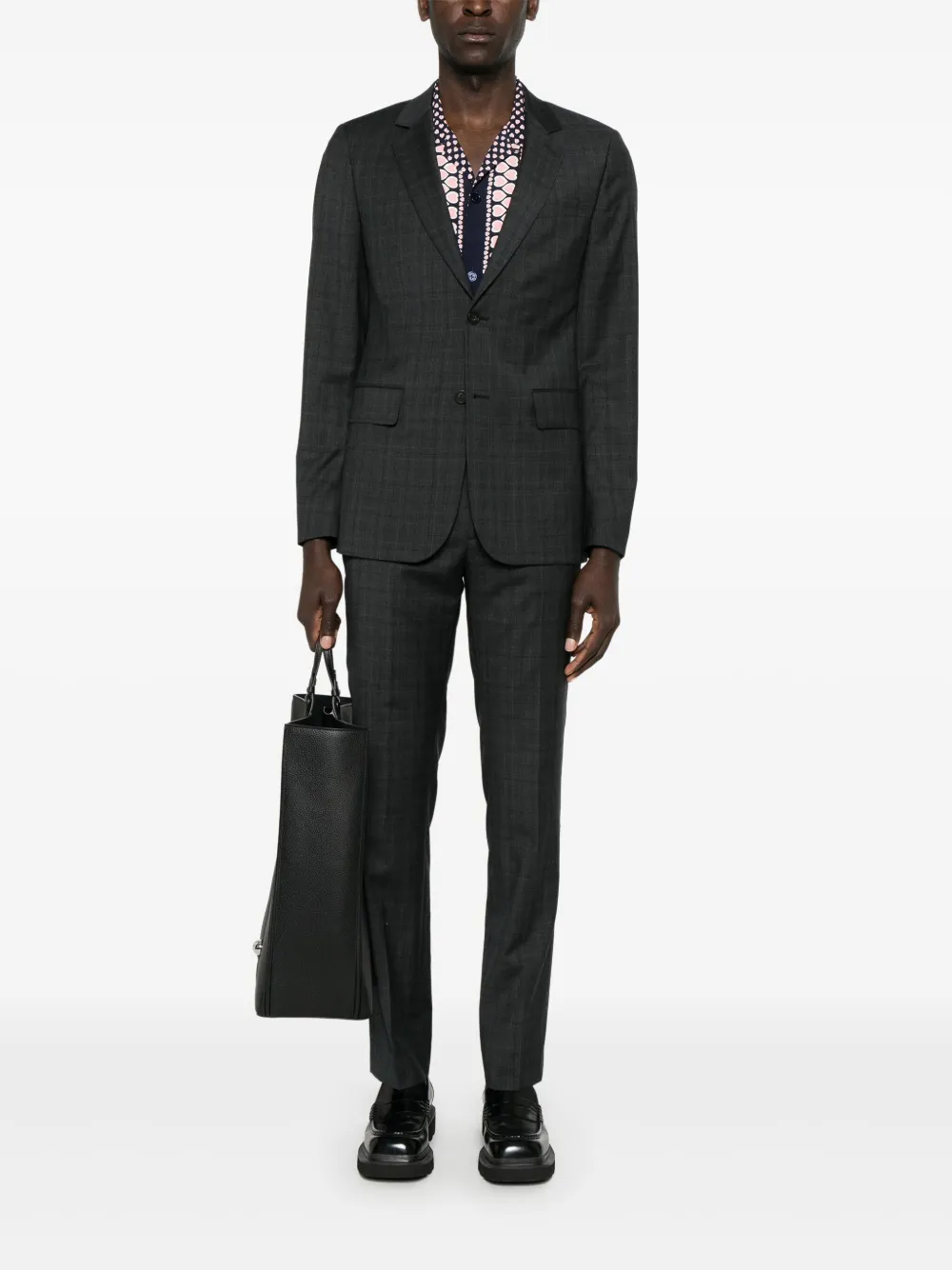 SANDRO Geruite blazer Grijs