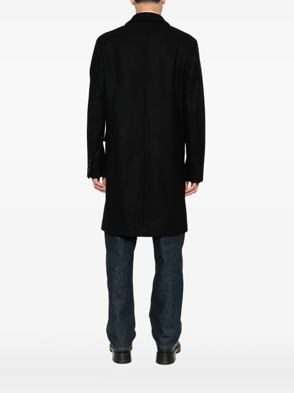 SANDRO Jas met gekerfde revers en paspelzakken Zwart