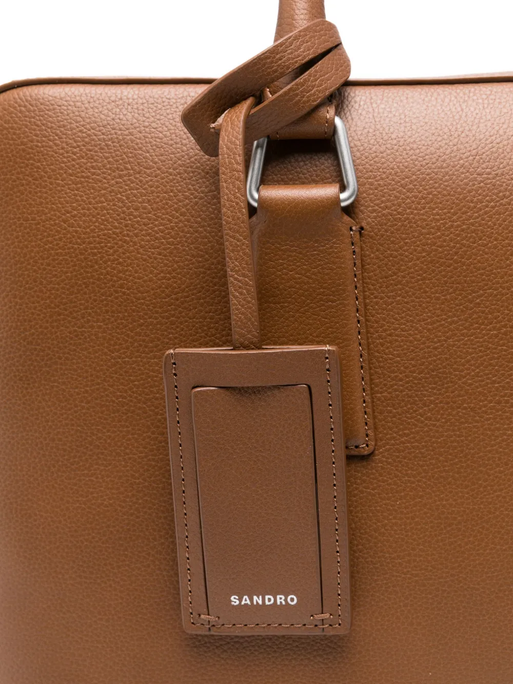 SANDRO Aktetas met dubbele handgreep Bruin