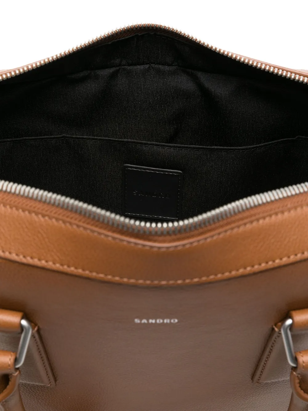 SANDRO Aktetas met dubbele handgreep Bruin
