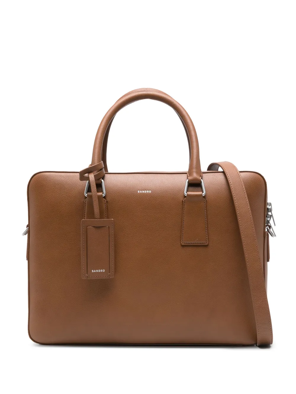 SANDRO double top-handle briefcase | Brown | Image 1