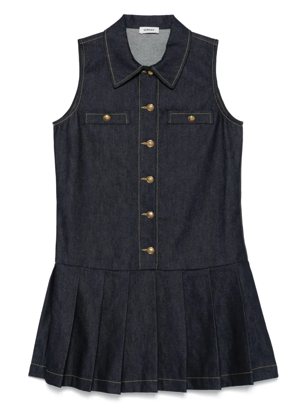 denim mini dress