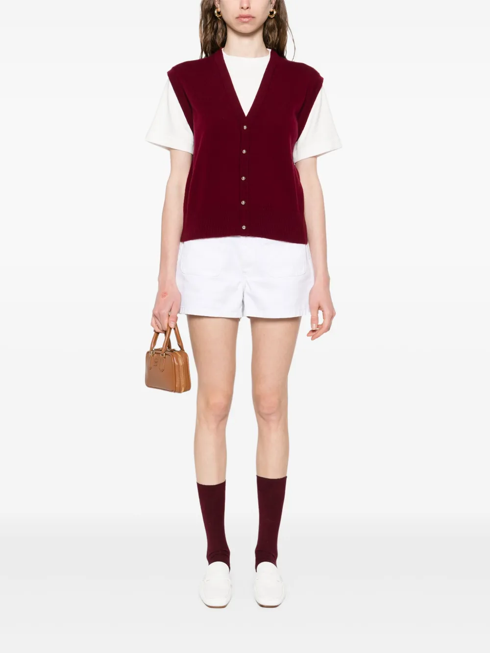 SANDRO Gelaagd T-shirt Rood