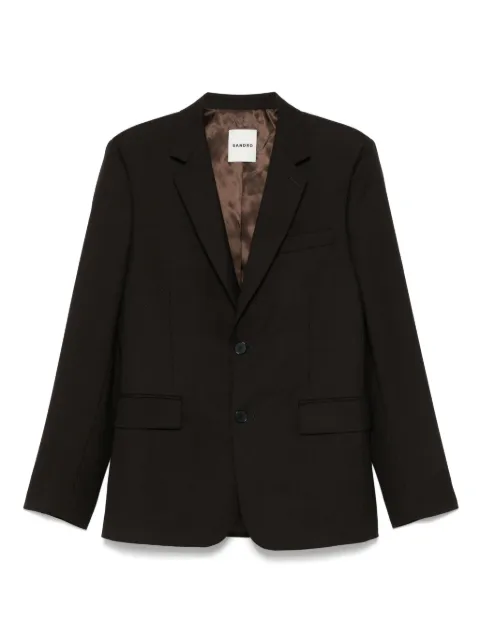 SANDRO blazer stretch de lana