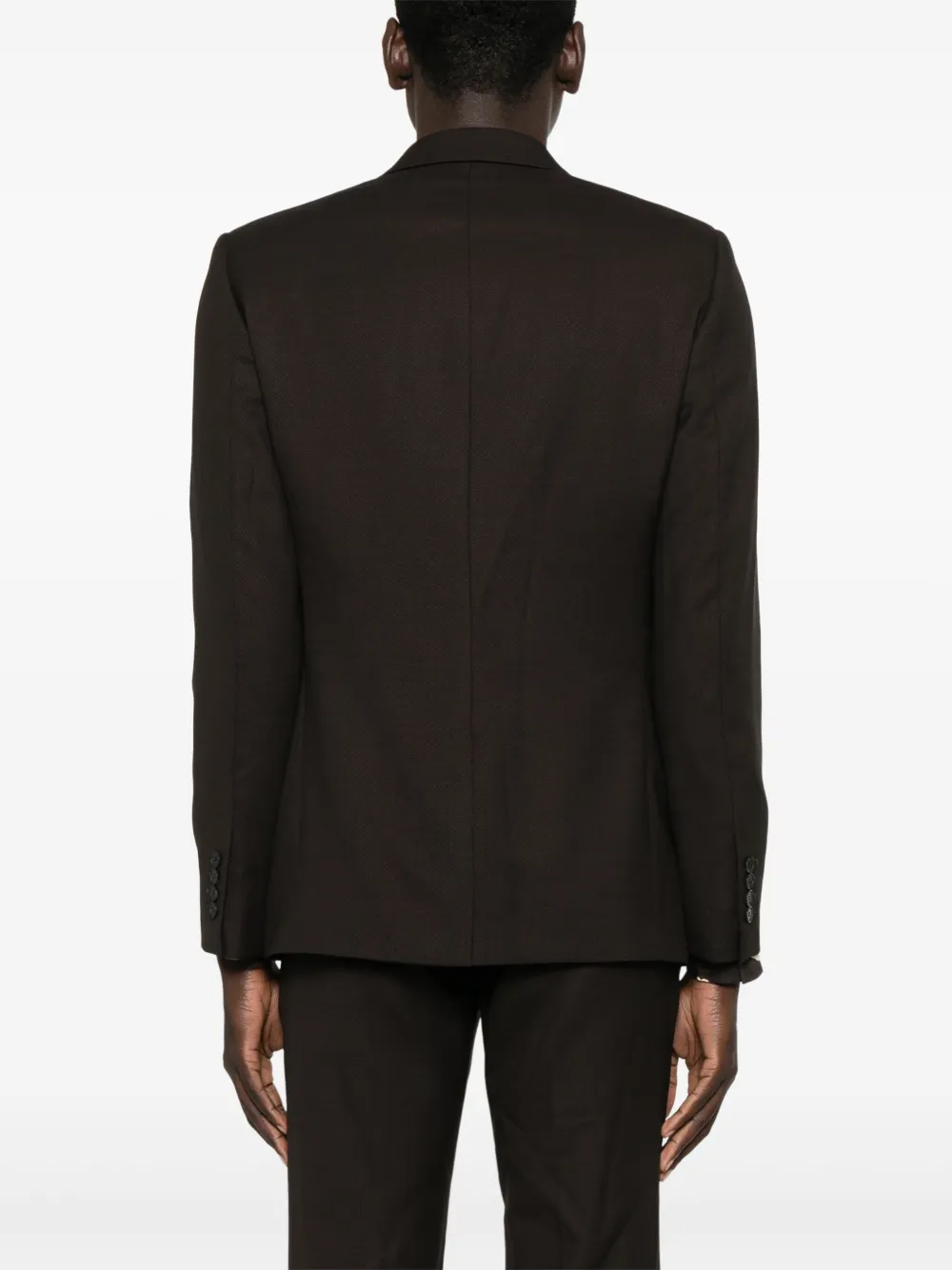 SANDRO Blazer van stretch-wol Bruin