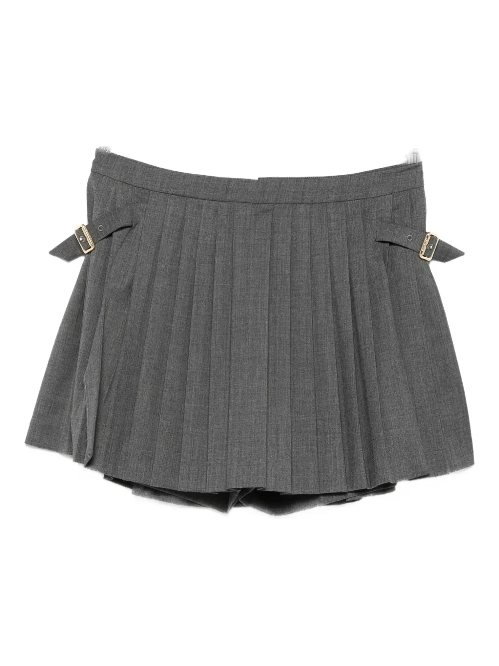 SANDRO pleated buckle skorts | Grey | Image 1
