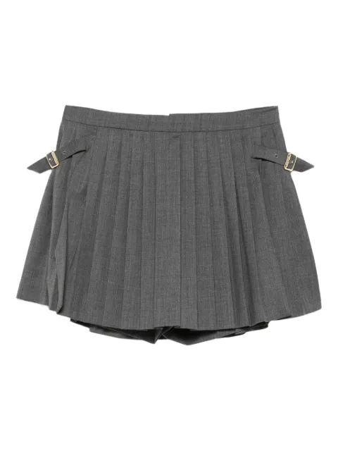 SANDRO pleated buckle skorts 