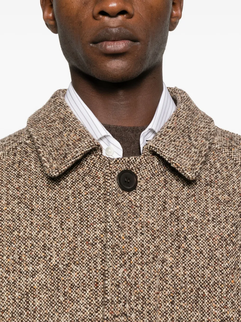 SANDRO Wollen jas Bruin