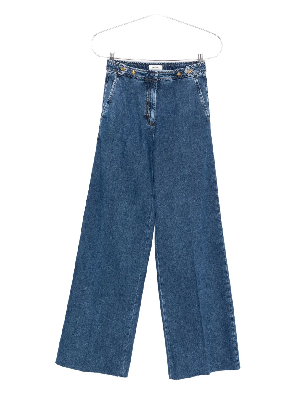 SANDRO button-fastening jeans Blauw