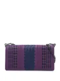 Bottega Veneta Pre-Owned 2012-2024 Nappa Intrecciato Embroidered Continental Wallet on Chain crossbody bag - Purple