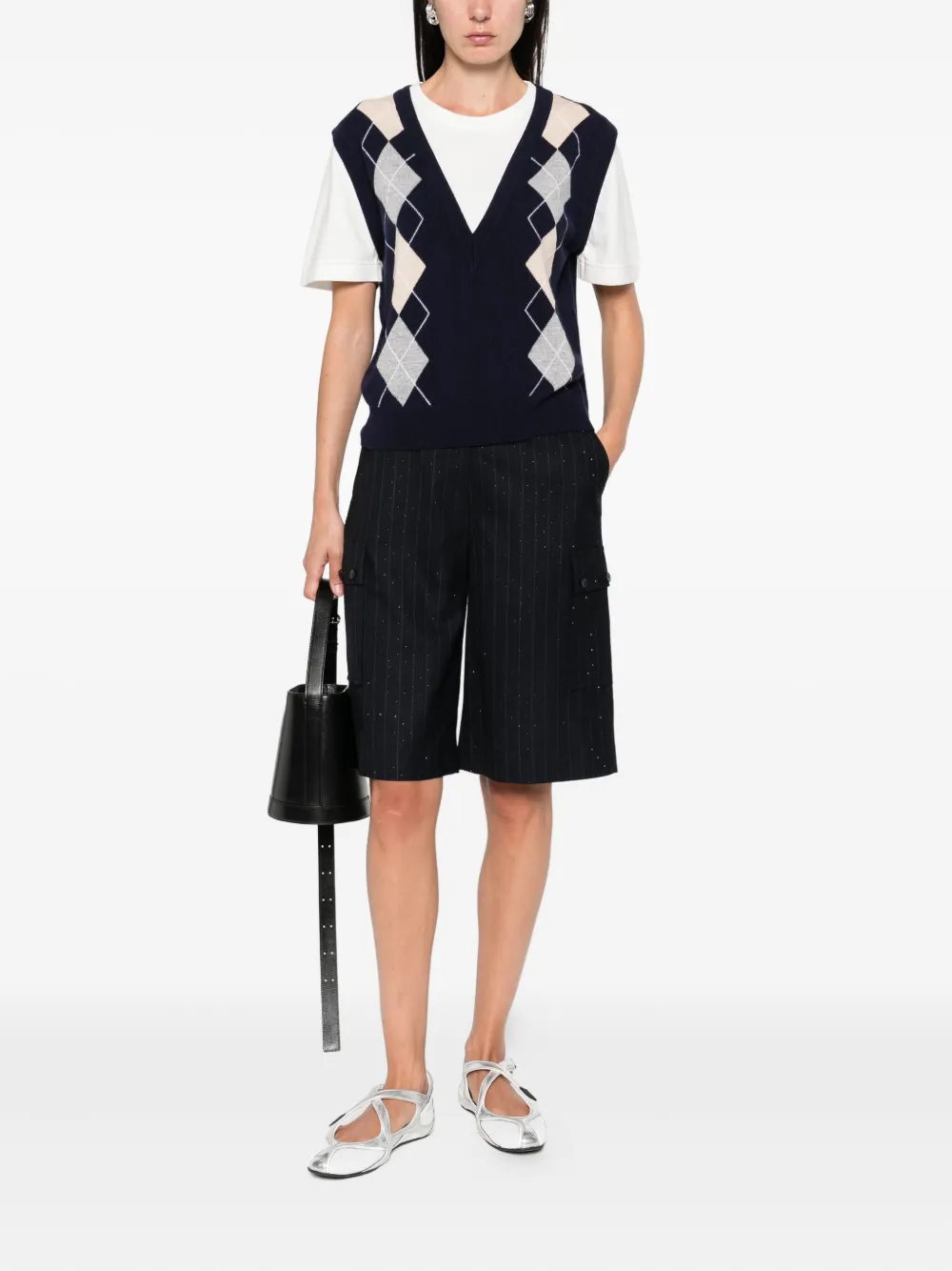 SANDRO Formele shorts - Blauw