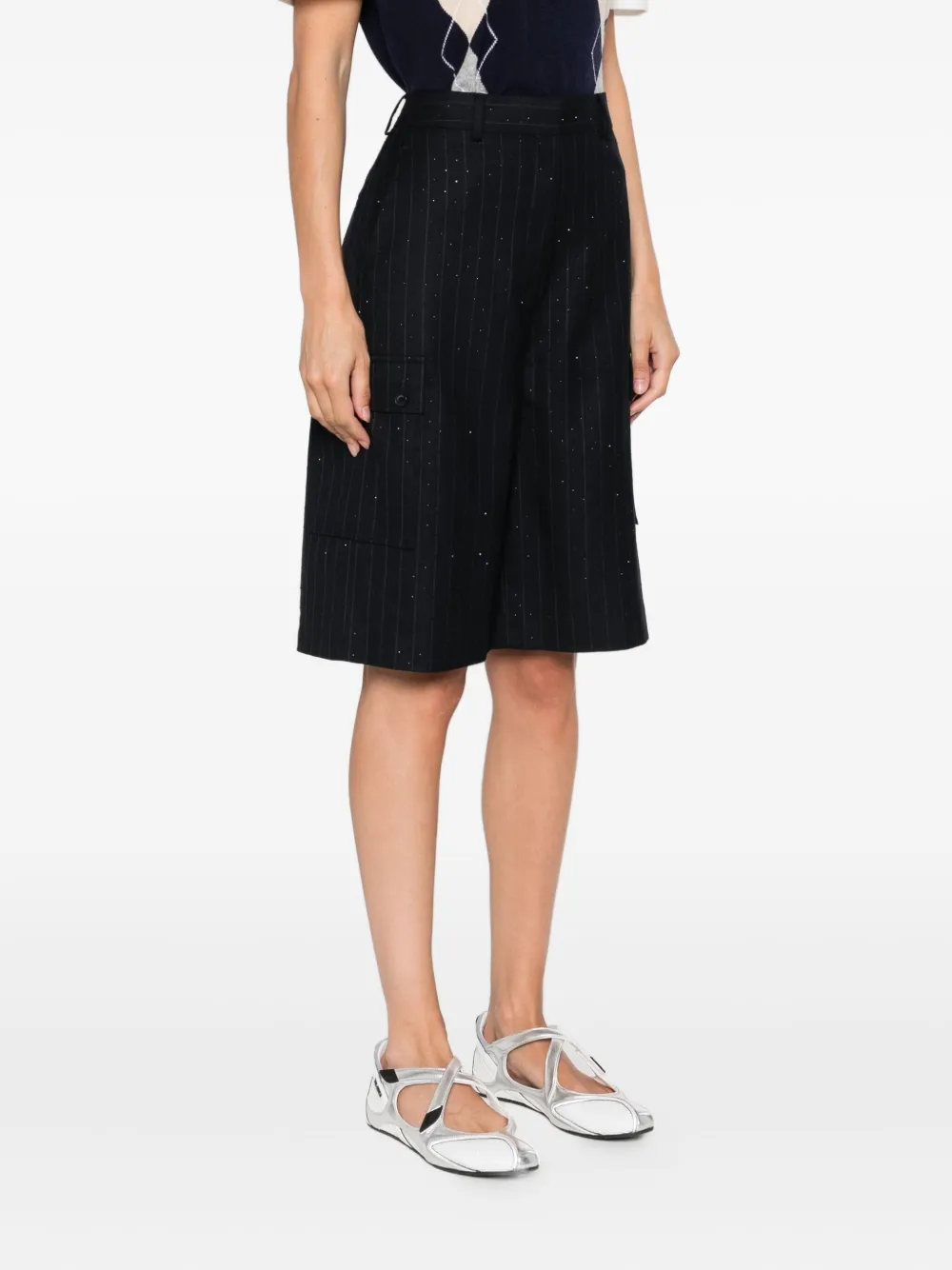 SANDRO Formele shorts Blauw